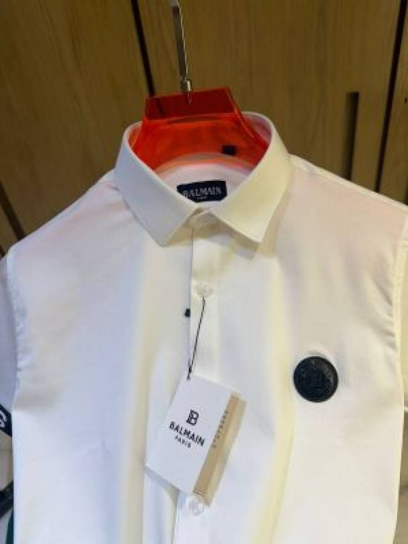 BALMAN IMPORTED STORE ARTICLE SHIRT WHITE
