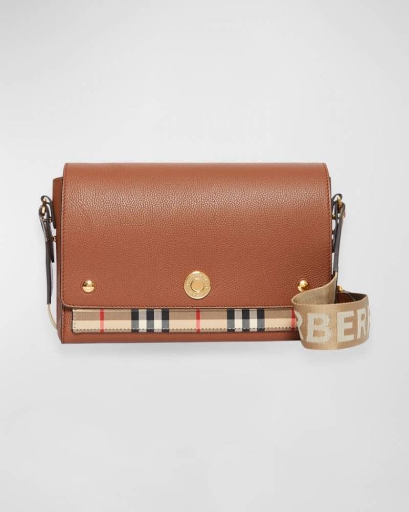 Burberrry CB Note Leather Flap Crossbody Bag With Original Box & CarryBag