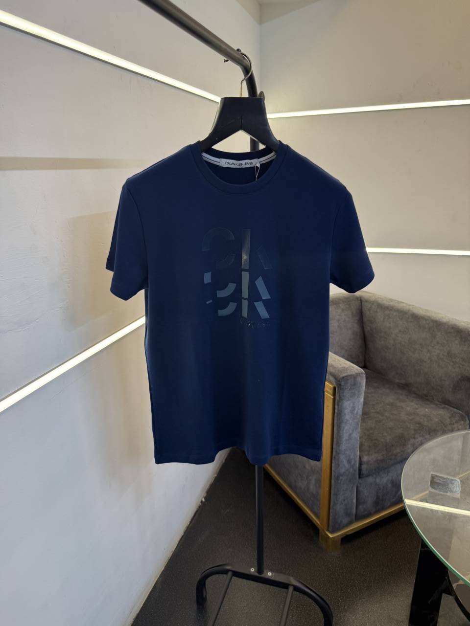Calvin kline imported round neck tshirt blue sale