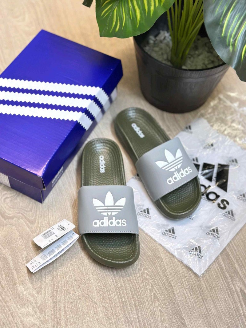 Adiddas Hyper Boost Premium Grey Olive Slides SE12