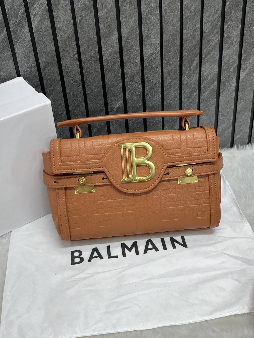 Balman_B_Buzz_Brown_Top_Handle_With_OriginalBox_DustCover