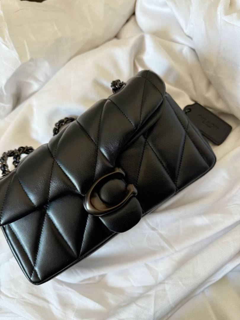 Coach_Tabby_20_Quilted_Black-Black_ShoulderBag_With_OriginalBox_DustCover