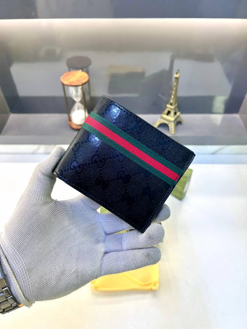 Guchi Black Red Premium Quality Wallet Fa 632