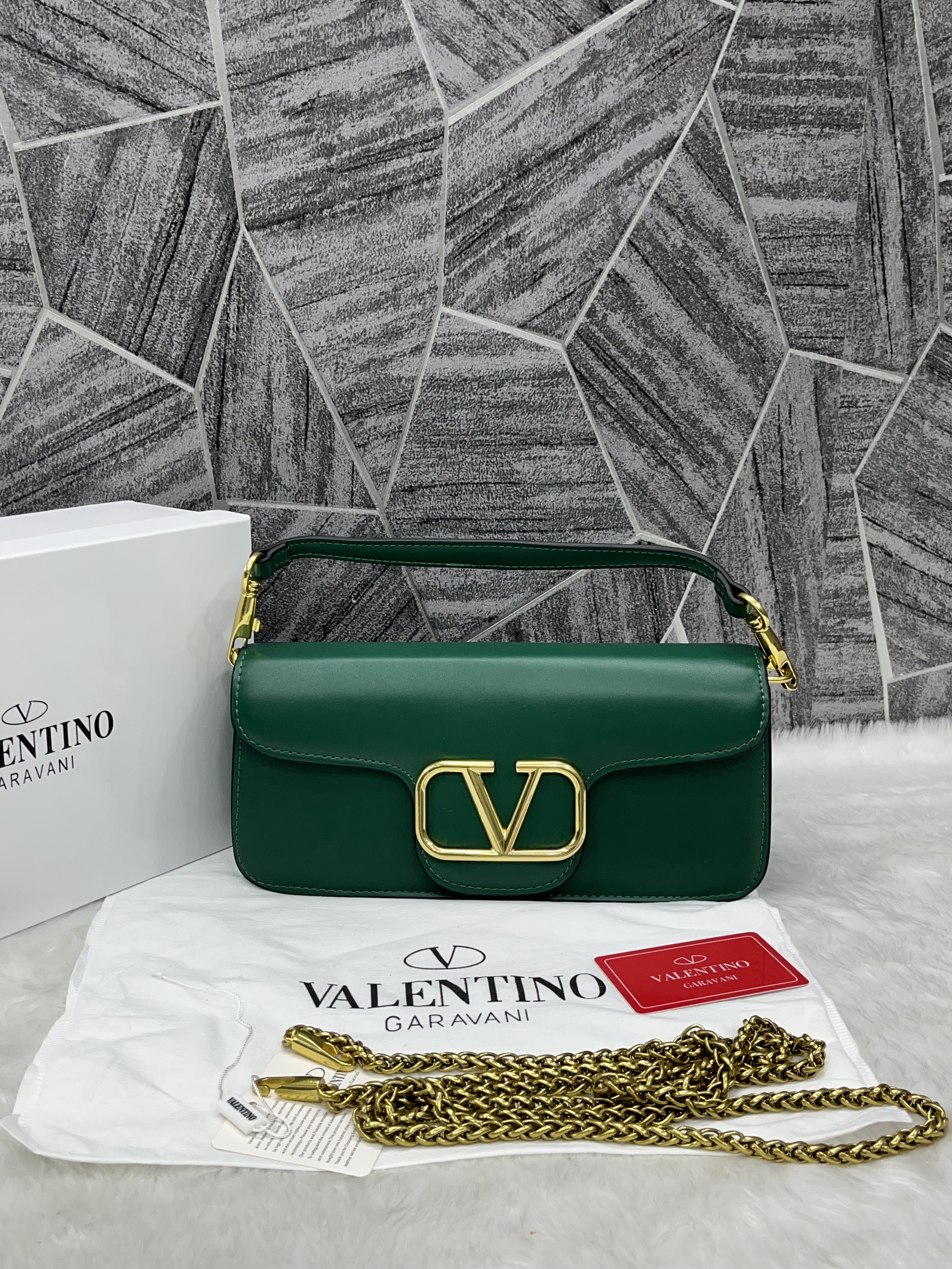 Valentino_V_Loco_Green_Large_Shoulder_Bag_With_OriginalBox