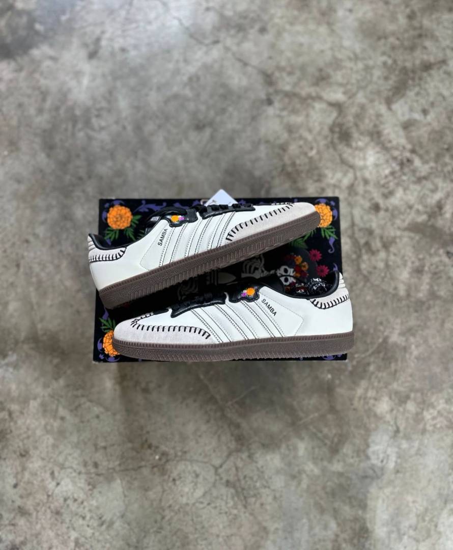 ADIDDAS SAMBA DIA DE MUERTOS PACK OF WHITE