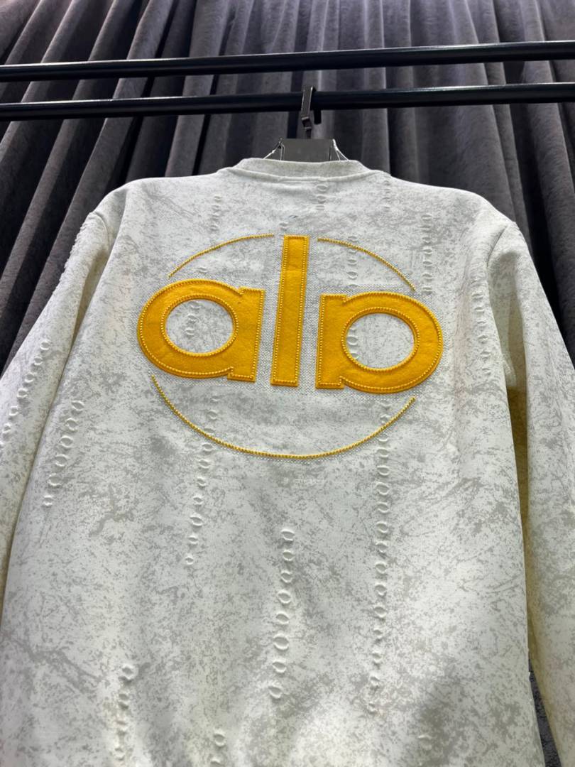 Alo IMPORTED SWEATSHIRT STORE ARTICLE WHITE AND GREY