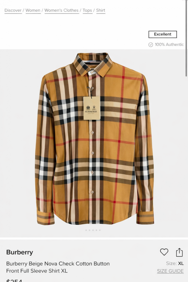 Burbery Checks Store Article Shirts