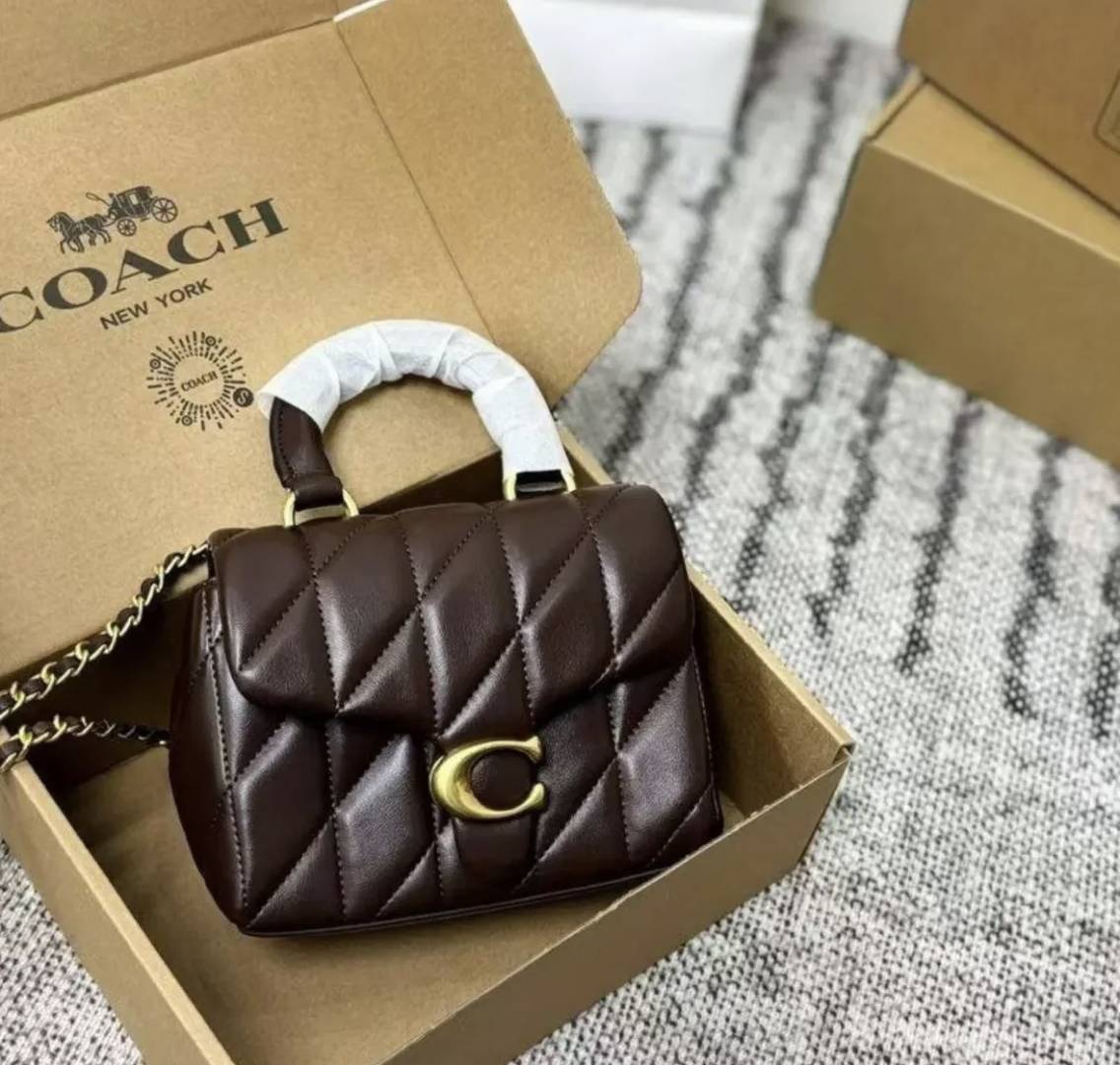 Coacch 9922 Tabby Top Handle Bag With Cherry Charm Original Box DustCover & CarryBag