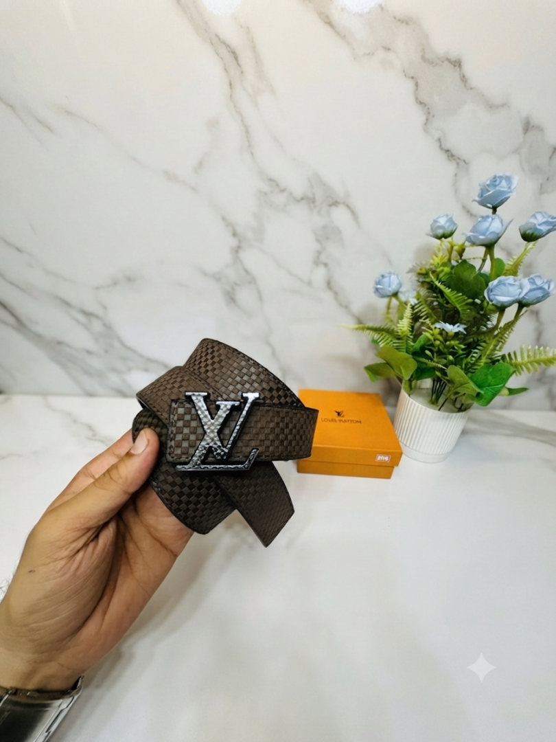 04 LV LOUIIS VUITTON BLACK PREMIUM QUALITY BELT