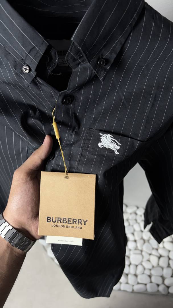 Burbery Premium Formal Stripe Shirt 1217