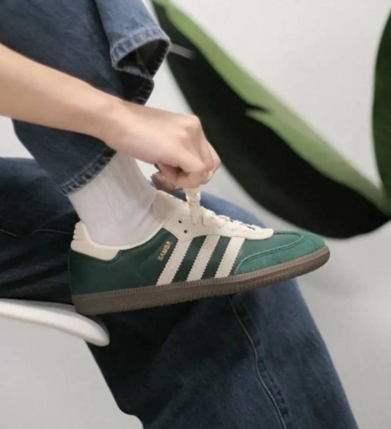 Adiddas samba og collegiate green cream white