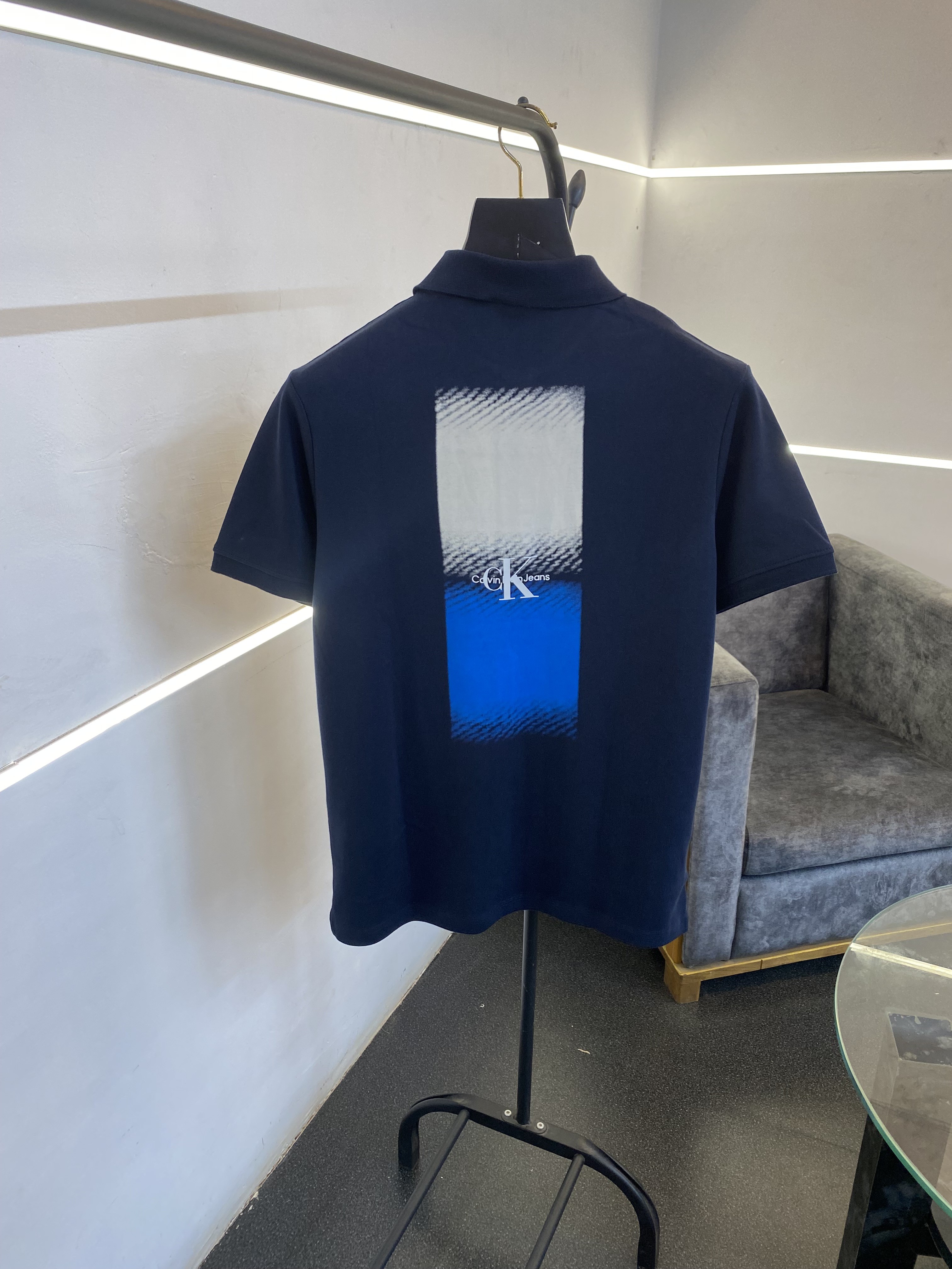 Calvin kline imported polo tshirt navy blue