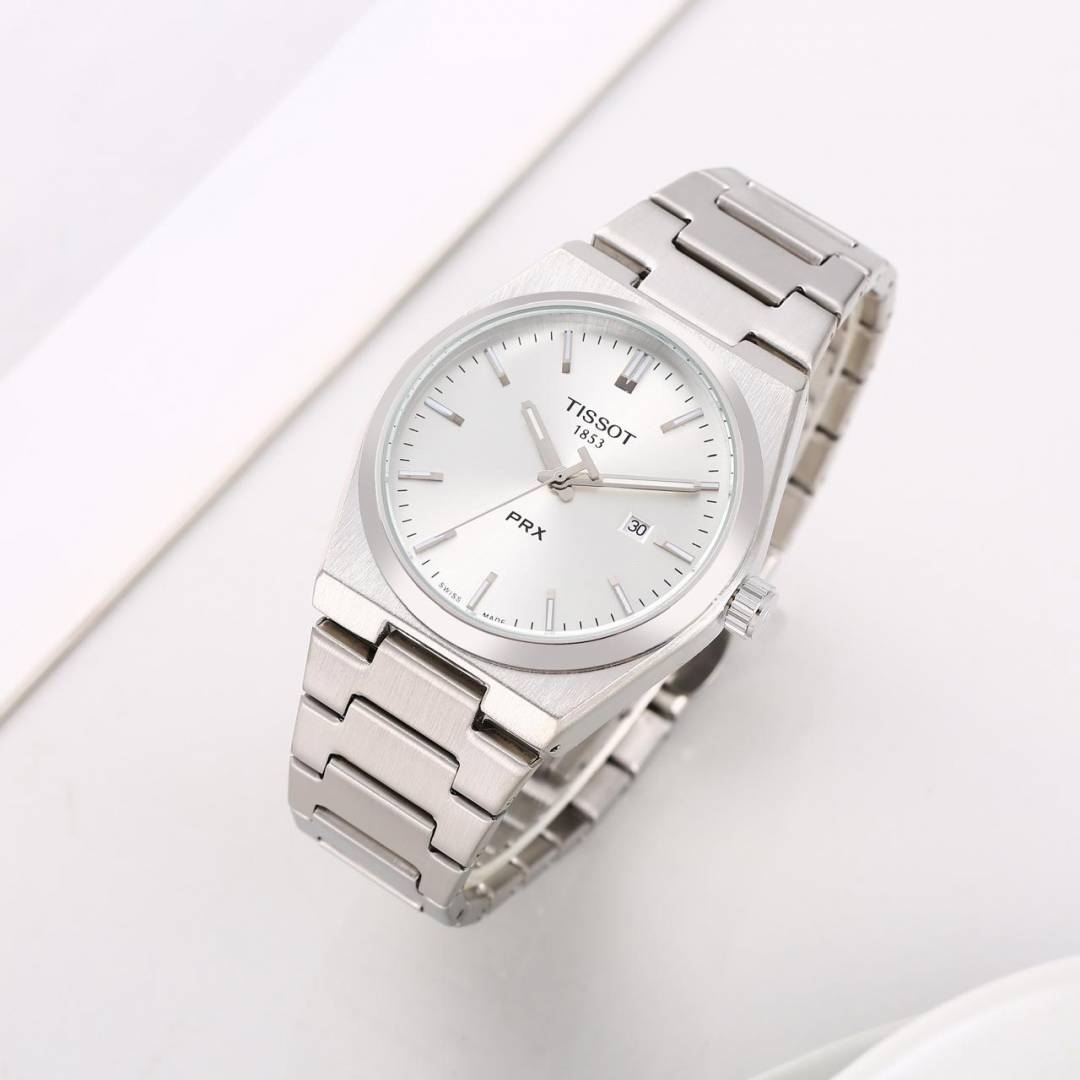 Tissot 1853 Prx Silver White Plain video