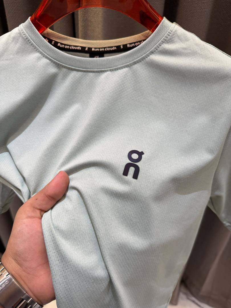 On Cloud Round Neck T-shirt Sky Green