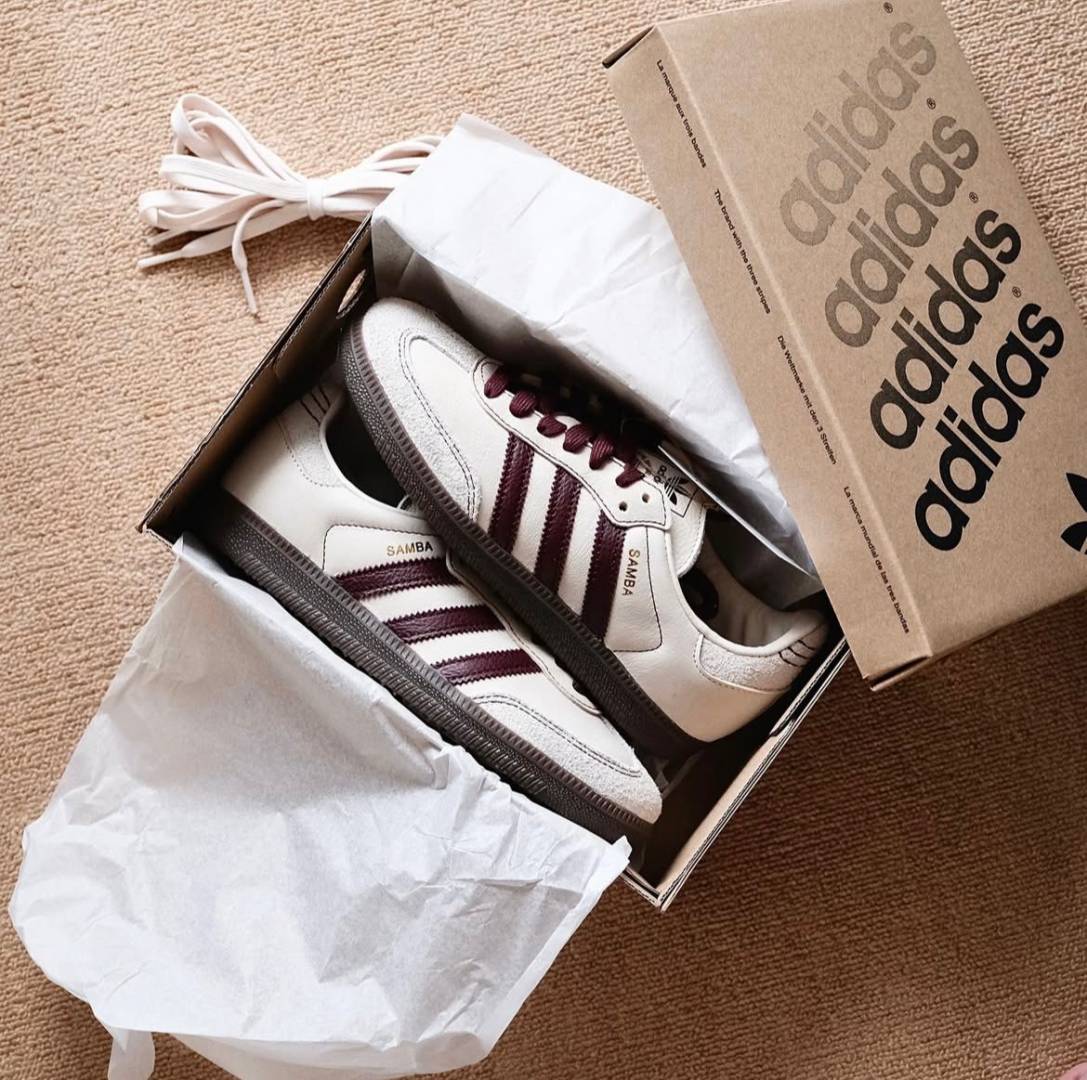 Adidaas Samba OG Men s Wonder White Maroon