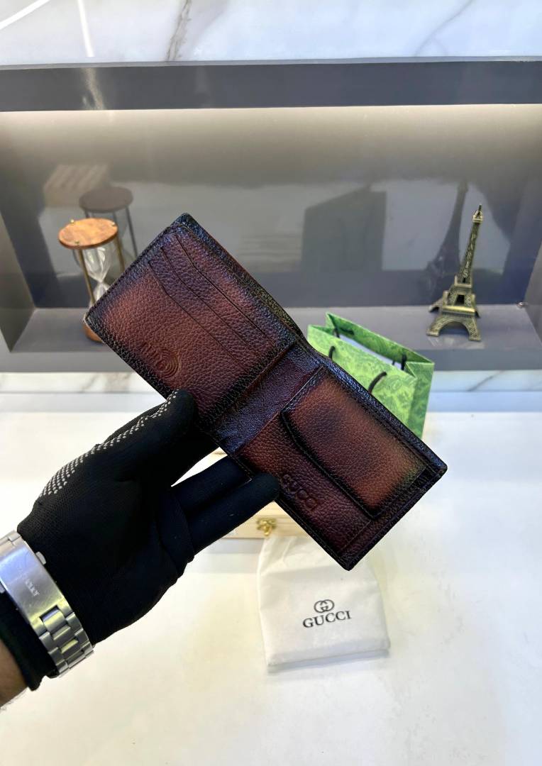 Guchi Brown Ten Premium Quality Wallet Fa 767