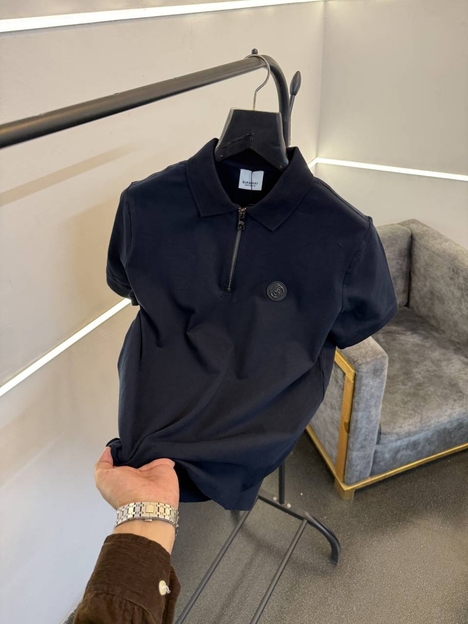 Burbery imported polo tshirt navy