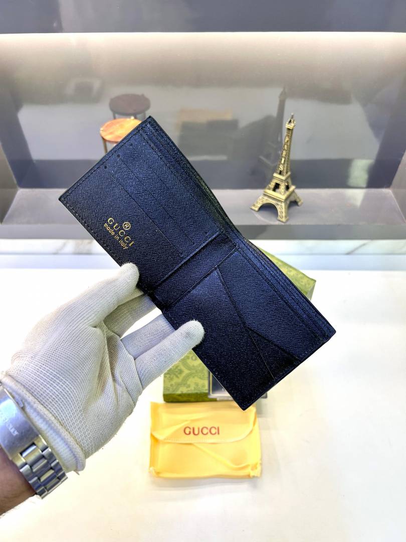 Guchi Black Red Premium Quality Wallet Fa 632
