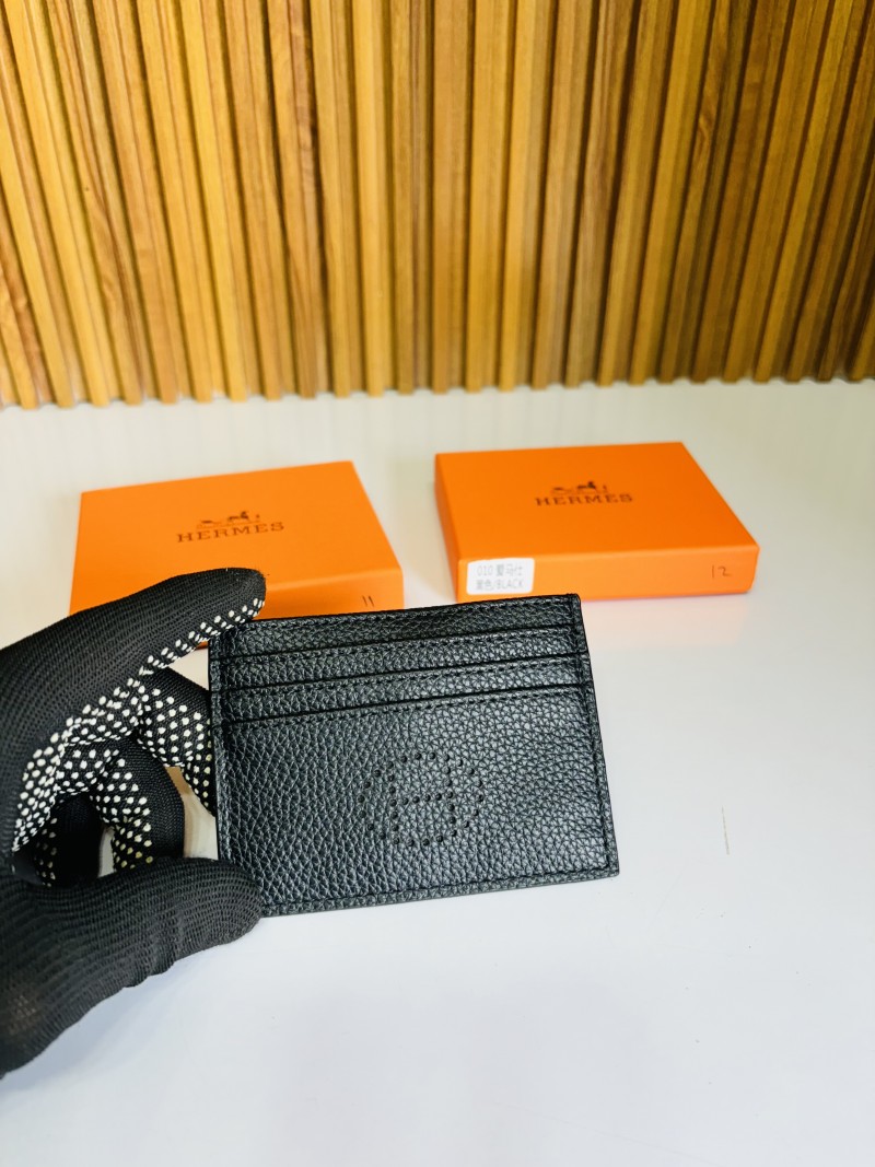 12 HERMEZ FULL BLACK PREMIUM QUALITY CARD HOLDER WALLET WITH BOX