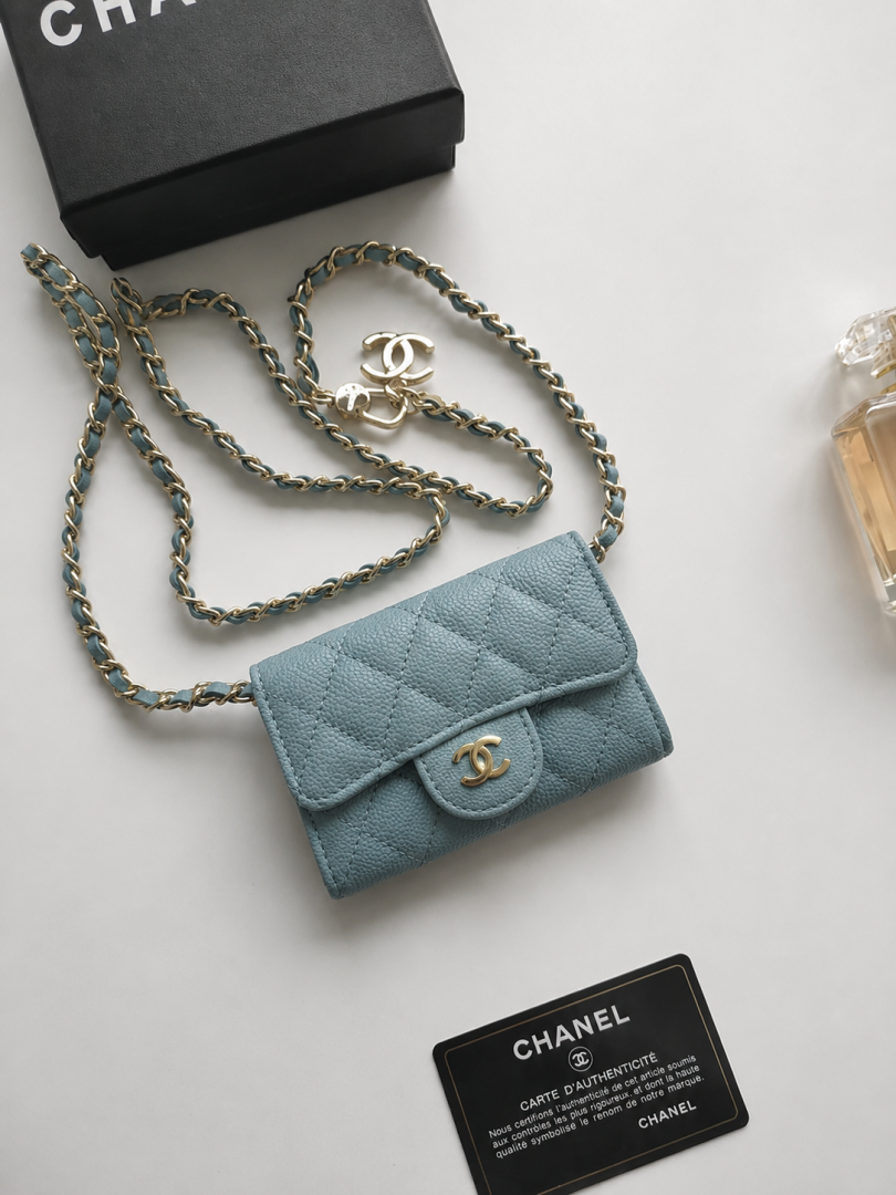 Chennell 02 Mini ChainWallet With OriginalBox DustCover Super Premium