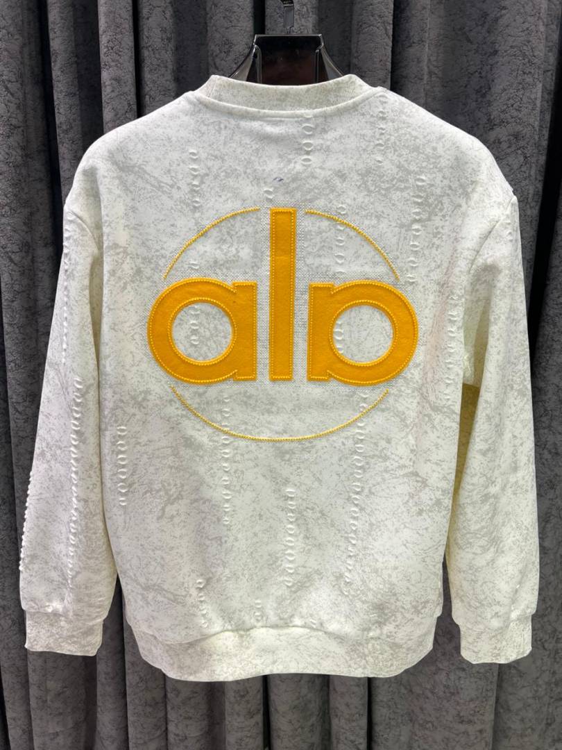 Alo IMPORTED SWEATSHIRT STORE ARTICLE WHITE AND GREY