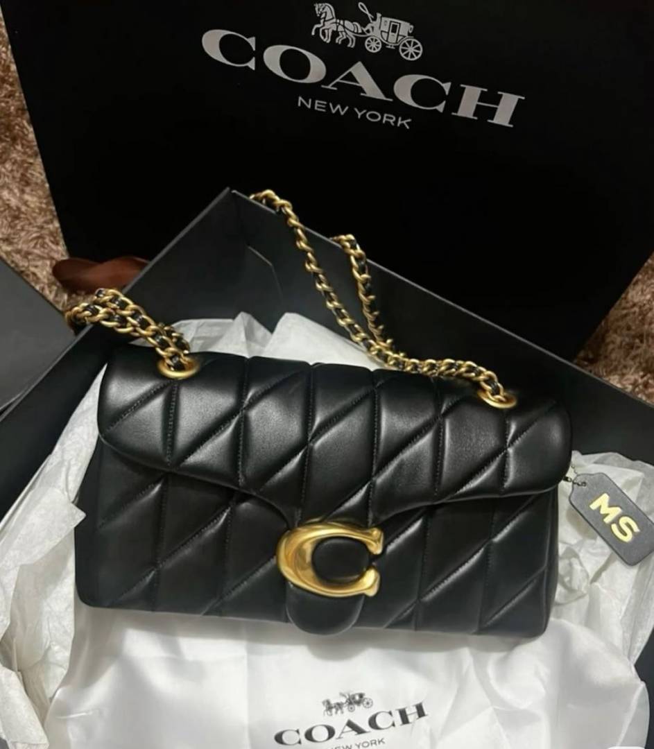 Coach Tabby 26 Black-Gold With Original Box & DustCover