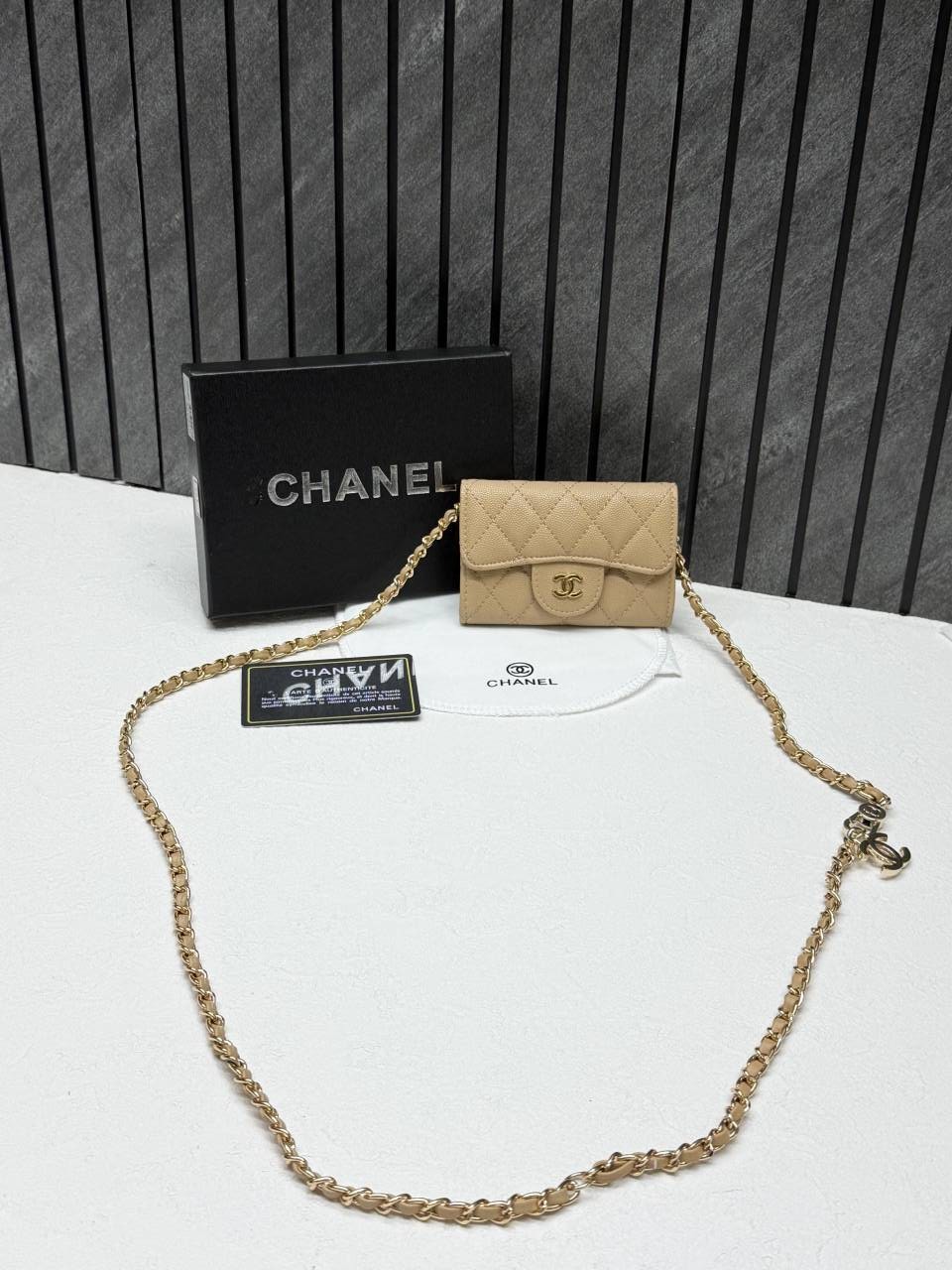 Chennell 04 Mini ChainWallet With OriginalBox DustCover Super Premium