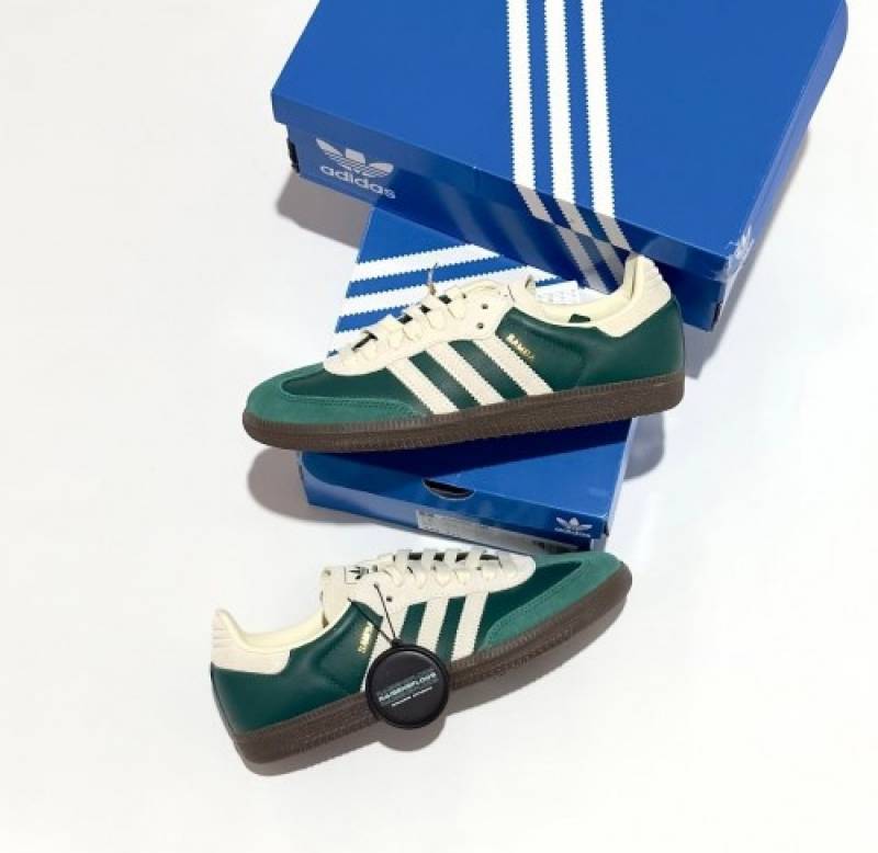 Adiddas samba og collegiate green cream white