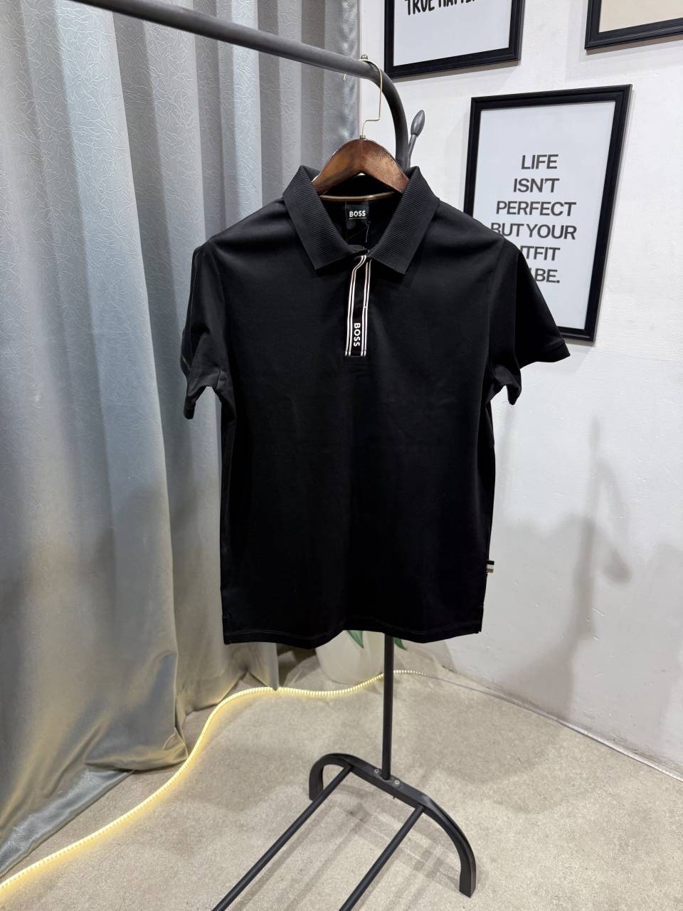 Hugo bos imported box pack polo tshirt black