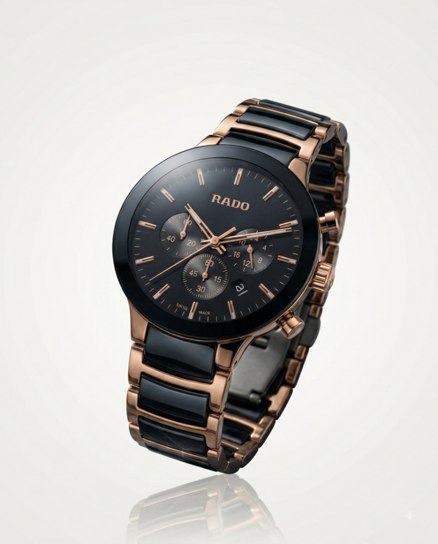 Rado centrix chronograph 2 ton Black copper video