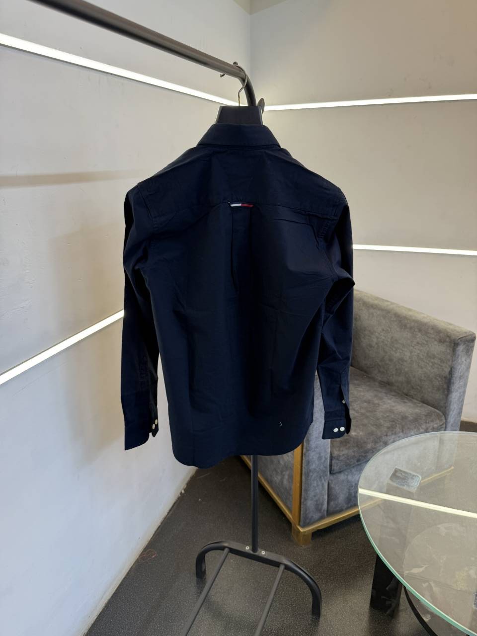 Tommy hilfigar H logo imported full sleeves shirt navy