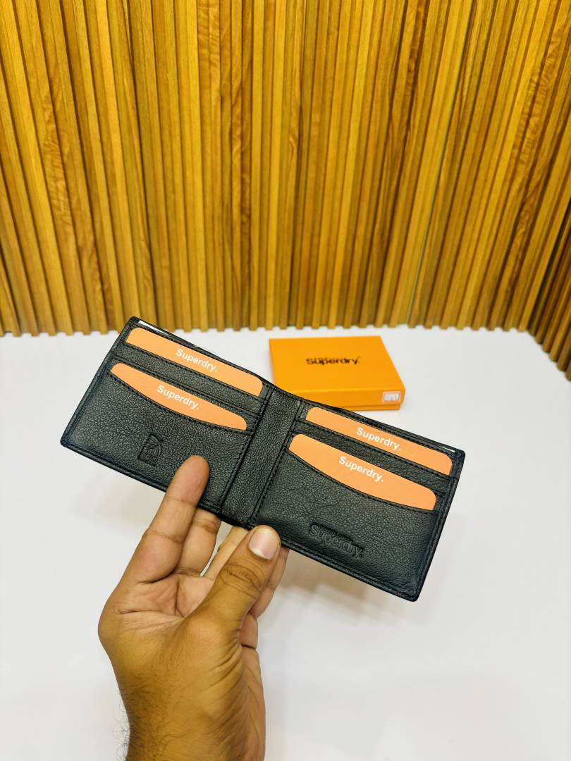 02 SUPERDRY BLACK PREMIUM QUALITY WALLET