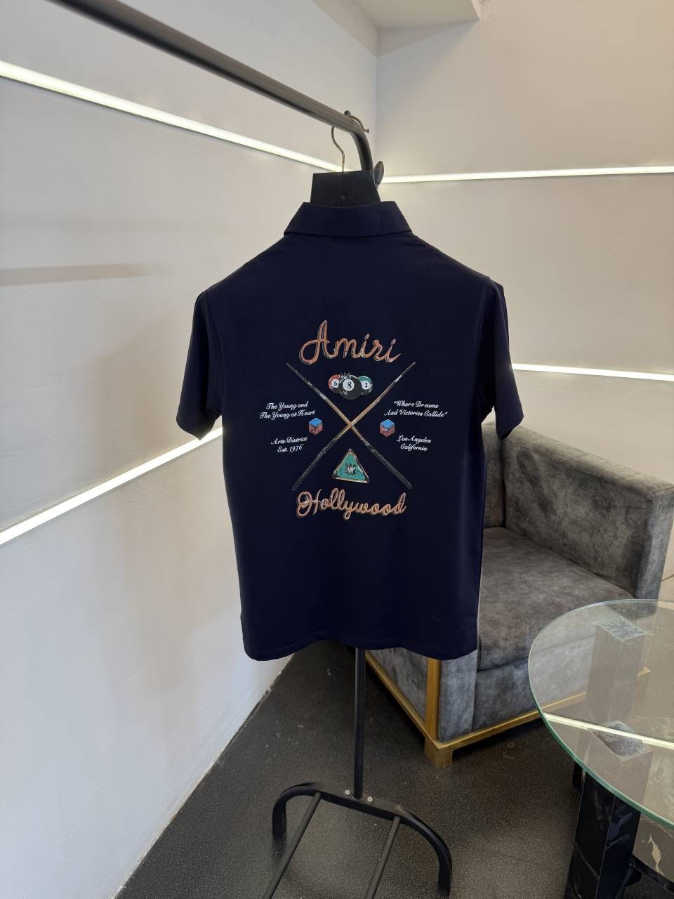 Ameeri turkish imported front and back print tshirt navy blue sale