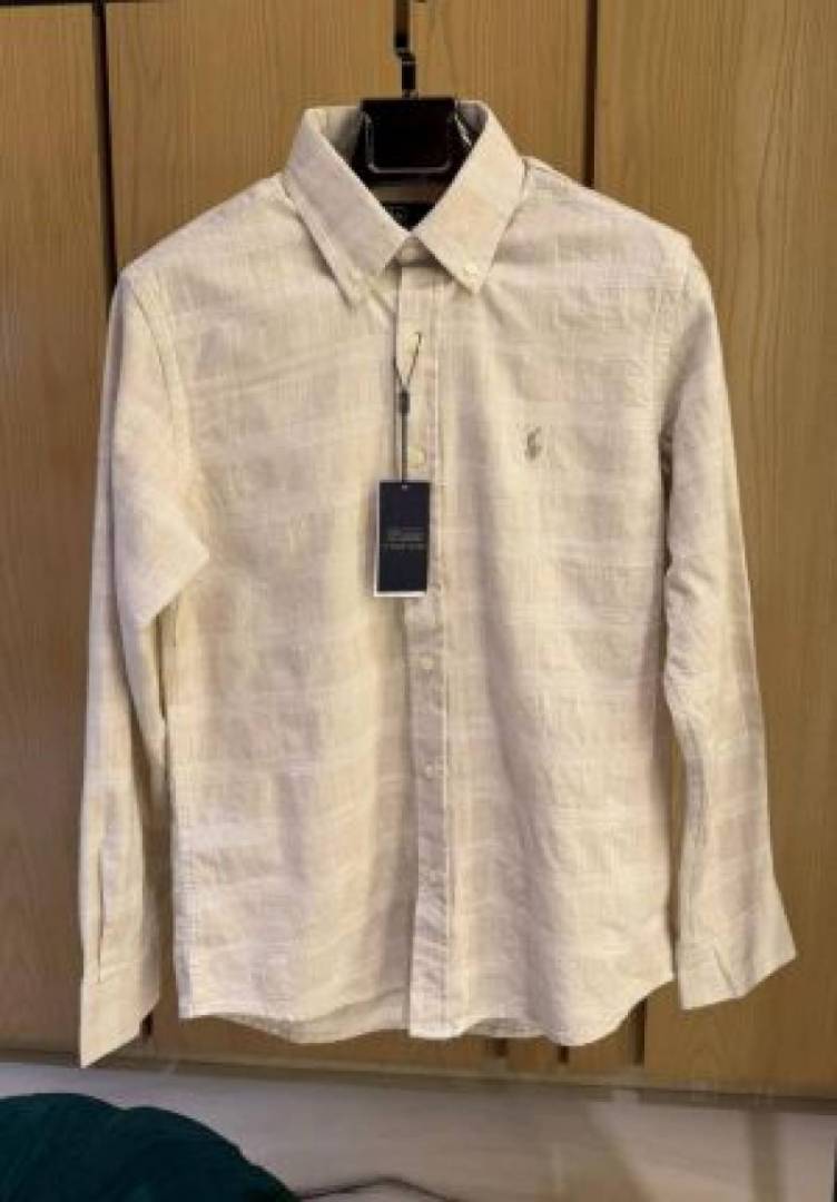 RALP-xH L-AUREN P-OLO IMPORTED STORE ARTICLE SHIRT LIGHT CREAM COLOUR