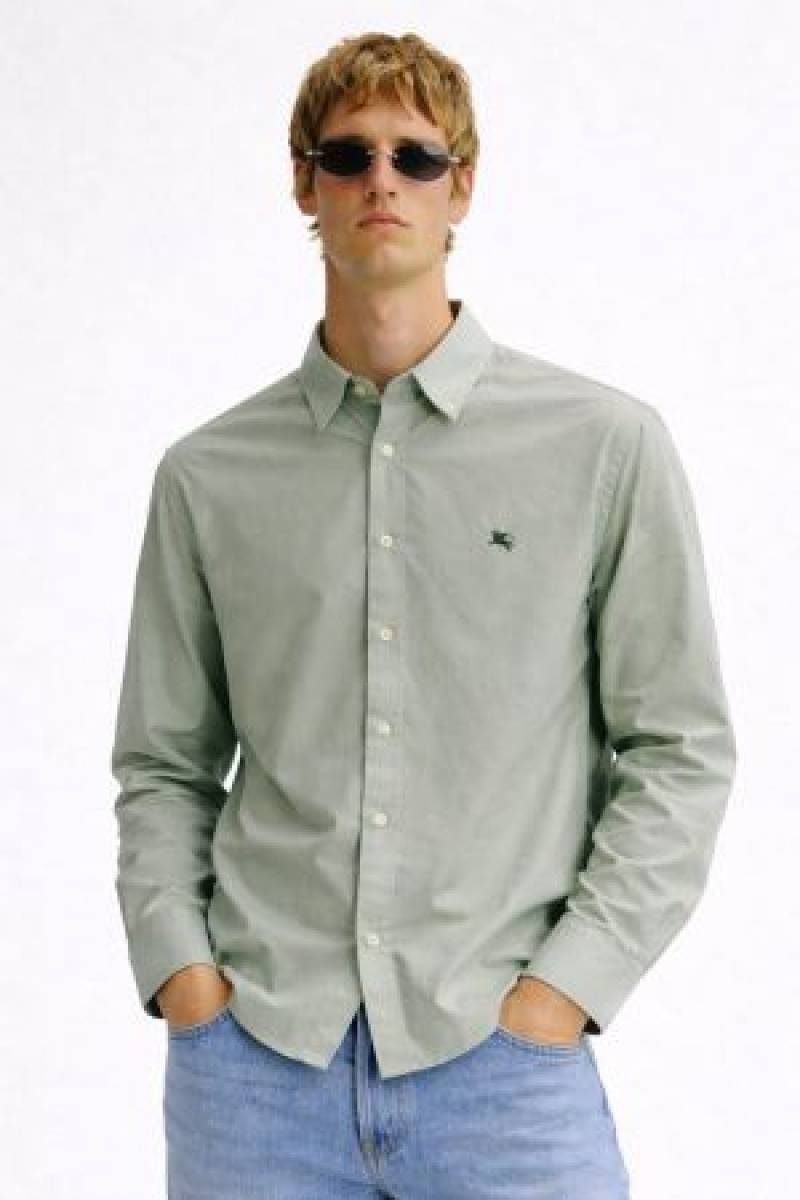 BURBERY IMPORTED STORE ARTICLE SHIRT LIGHT GREEN