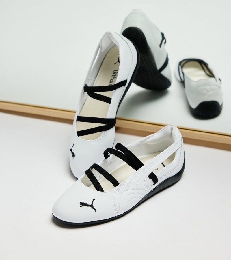 Pummaa speedcat ballet white black