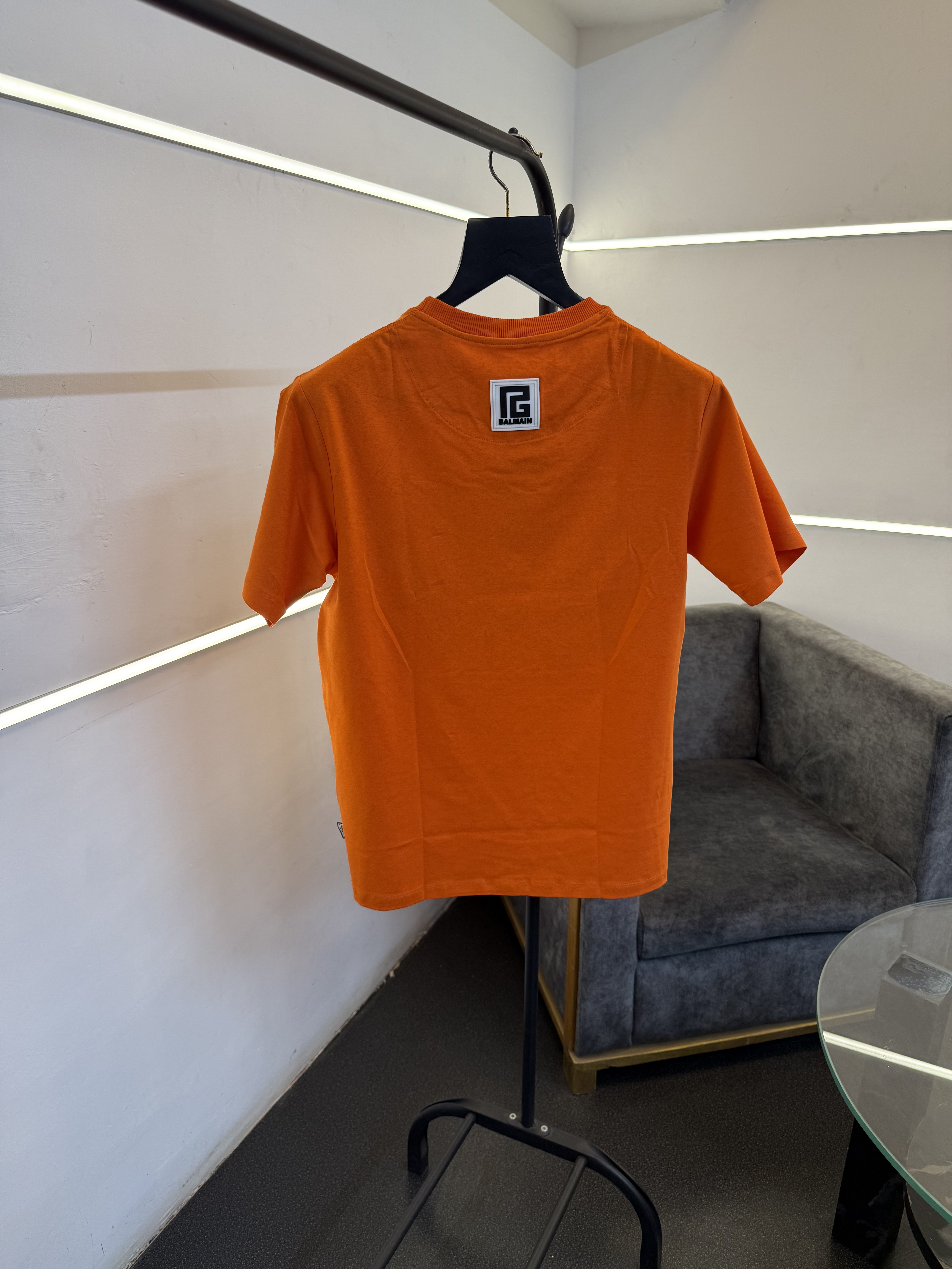 Balman Turkey imported round neck 3d print patch tshirt orange sale