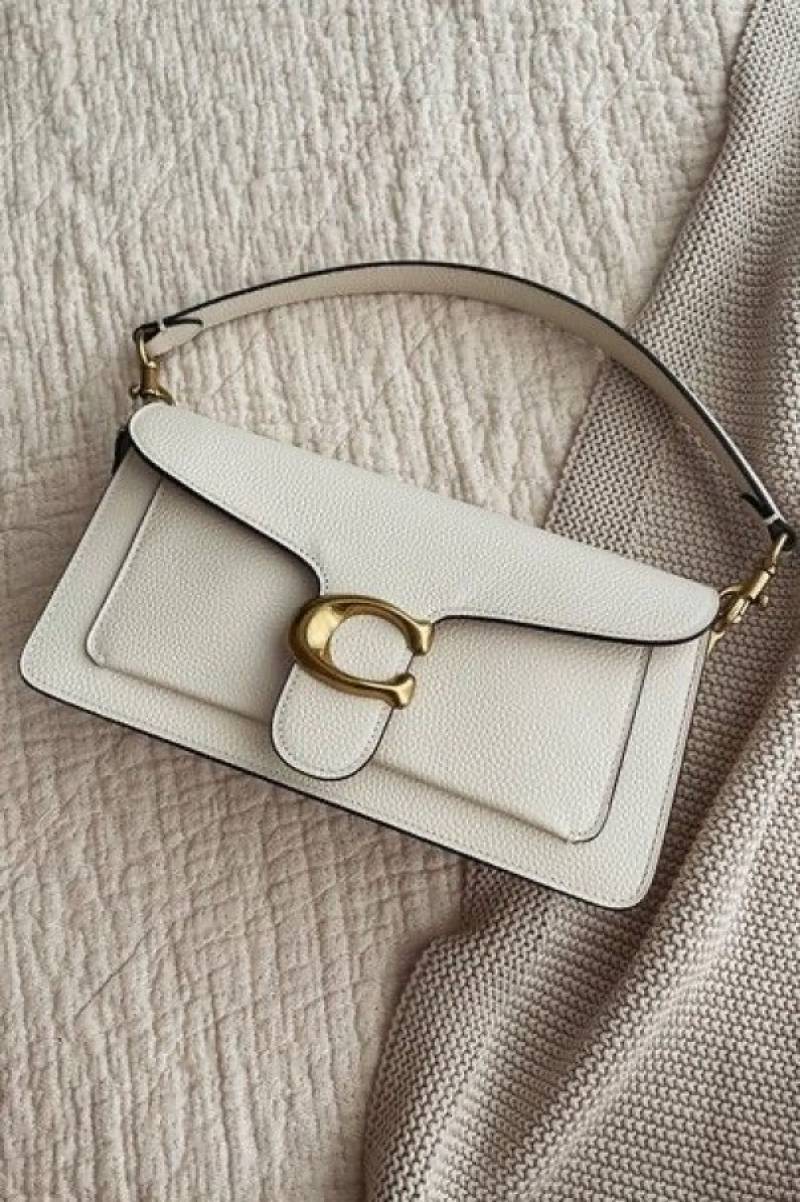 Coaach Tabby 26 Shoulder Bag With OG Box & Dust Bag (White - 846)
