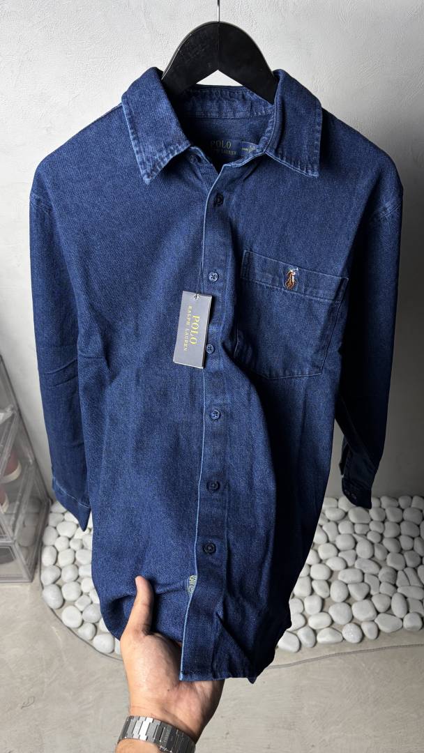 Ralph Lauren Dark Blue Premium Denim Shirts 1445