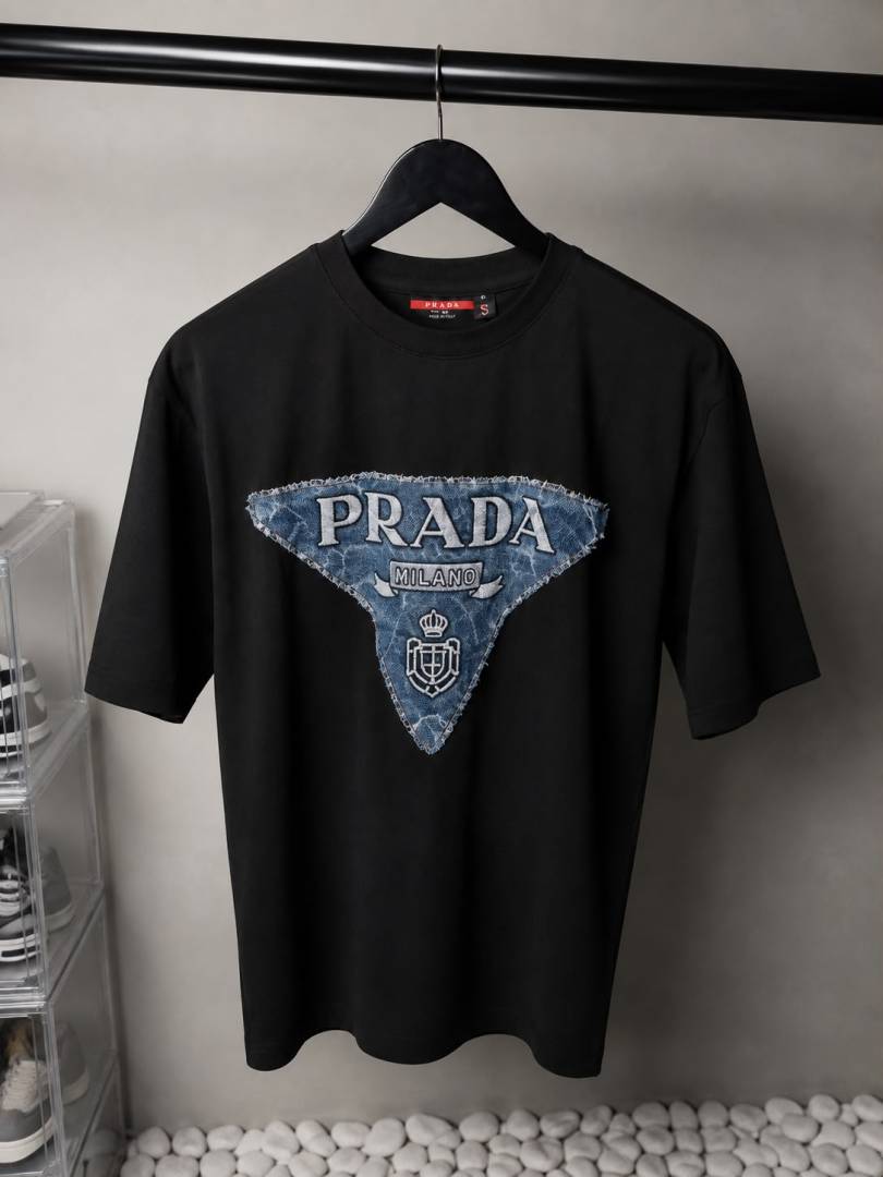 Prad_ Milano Logo T-Shirt 1185.  Sale-offer VS1000