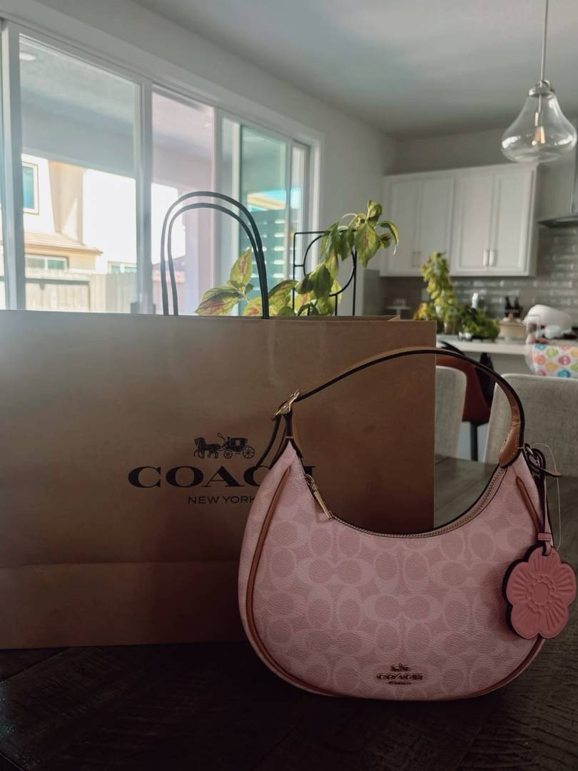 Coacch CB Emily Pink Edition Hobo With CarryBag OriginalBox & DustCover