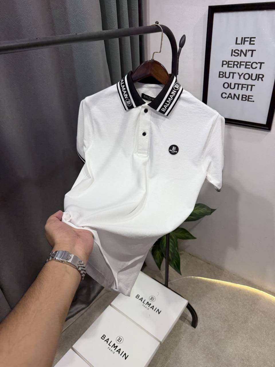 Balman imported box pack polo tshirt white
