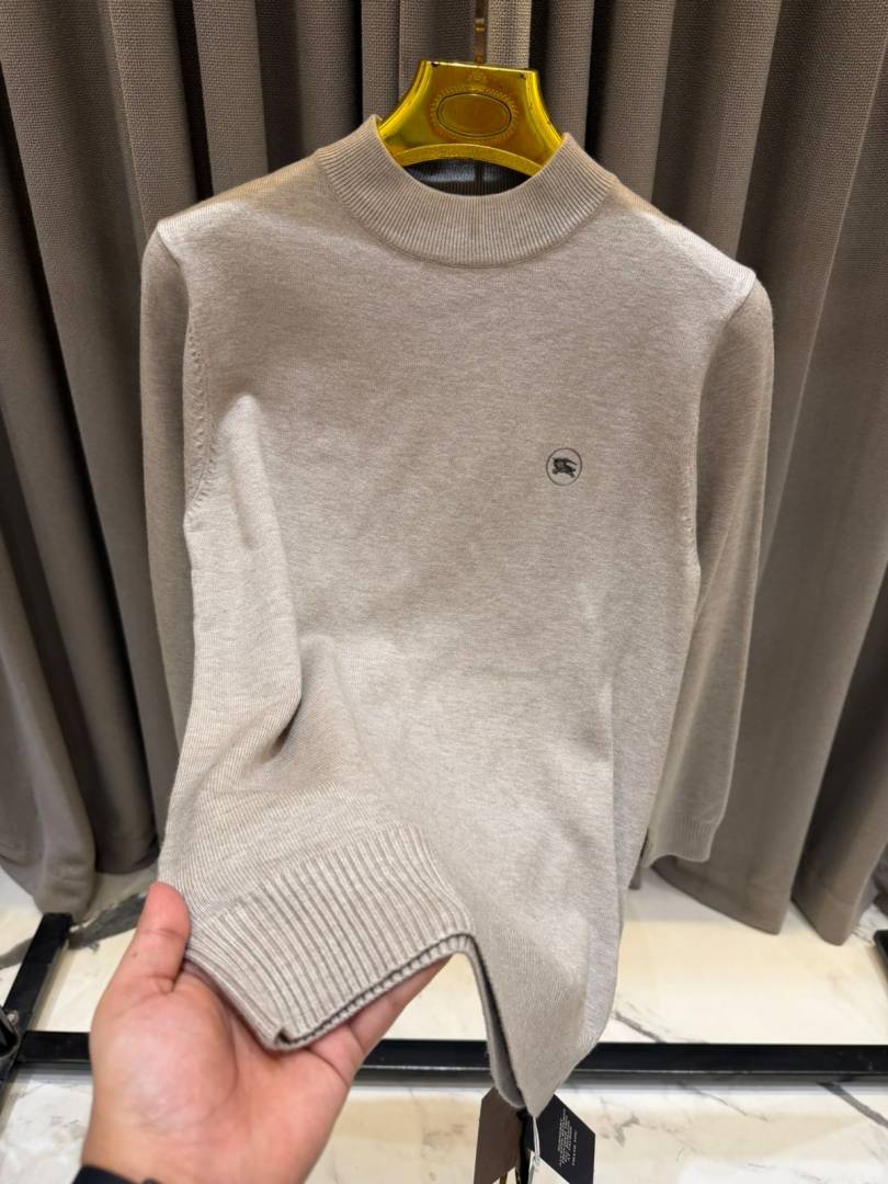 Burbery Chest Logo Sweatshirt Beige