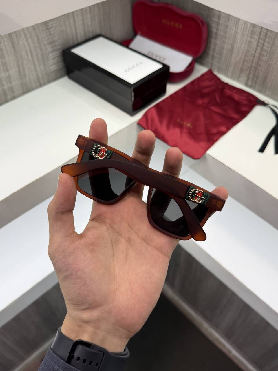 Guchi 1390 Premium sunglass (Brown)
