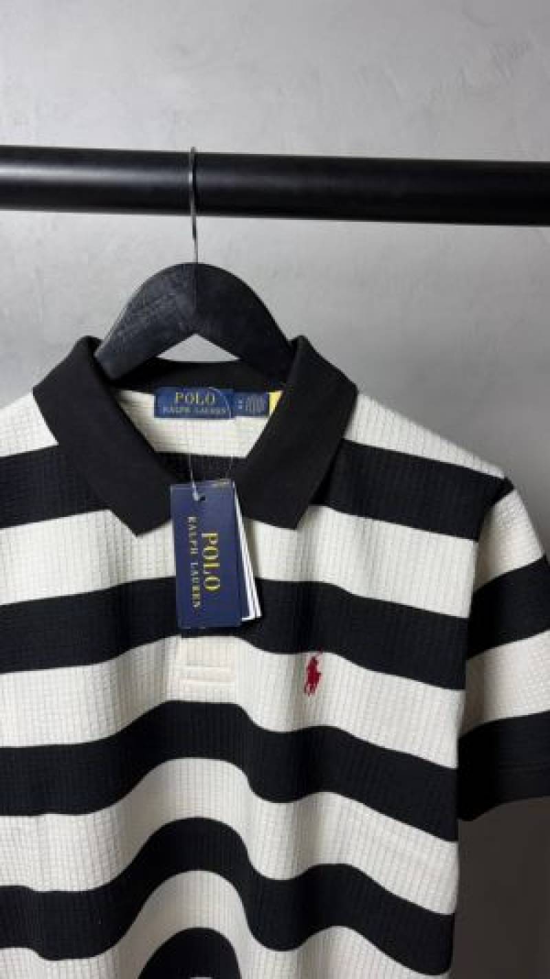Ralp_ Laure_n Premium Knit Striped Polo T-Shirt With OG Box Packaging 1466. Sale offer  VS1000