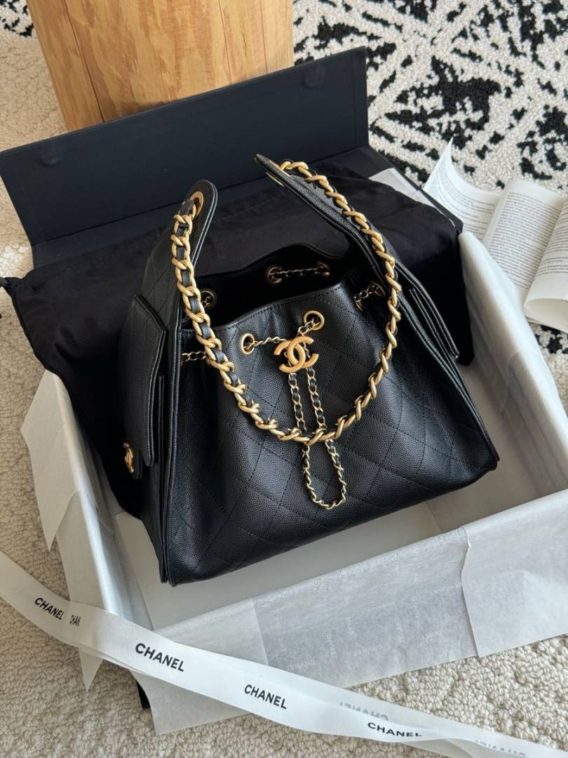 Chennell_CB_25_Black_Medium_Shoulderbag_With_OriginalBox_CarryBag_DustCover