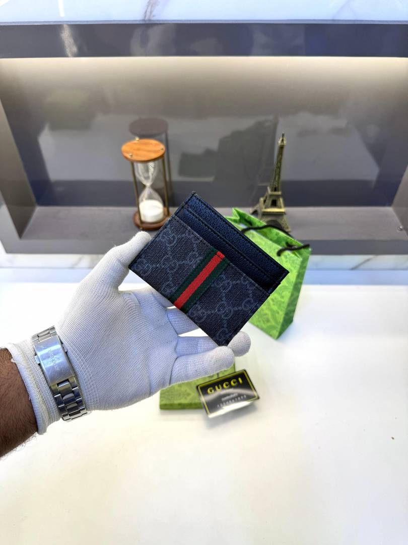 Guchi Card Holder Black Fa 534