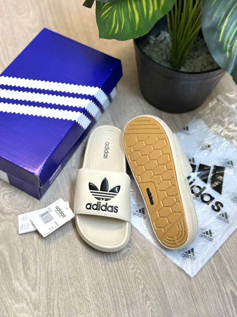 Adiddas Hyper Boost Premium Beige Black Slides