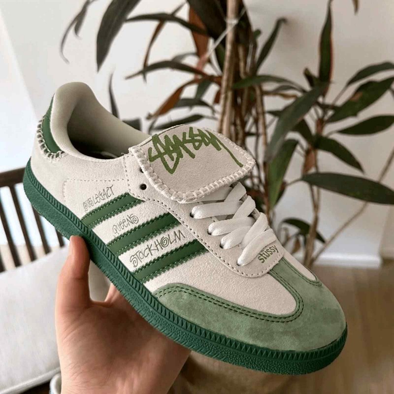 Adidas Samba X Stussy Green