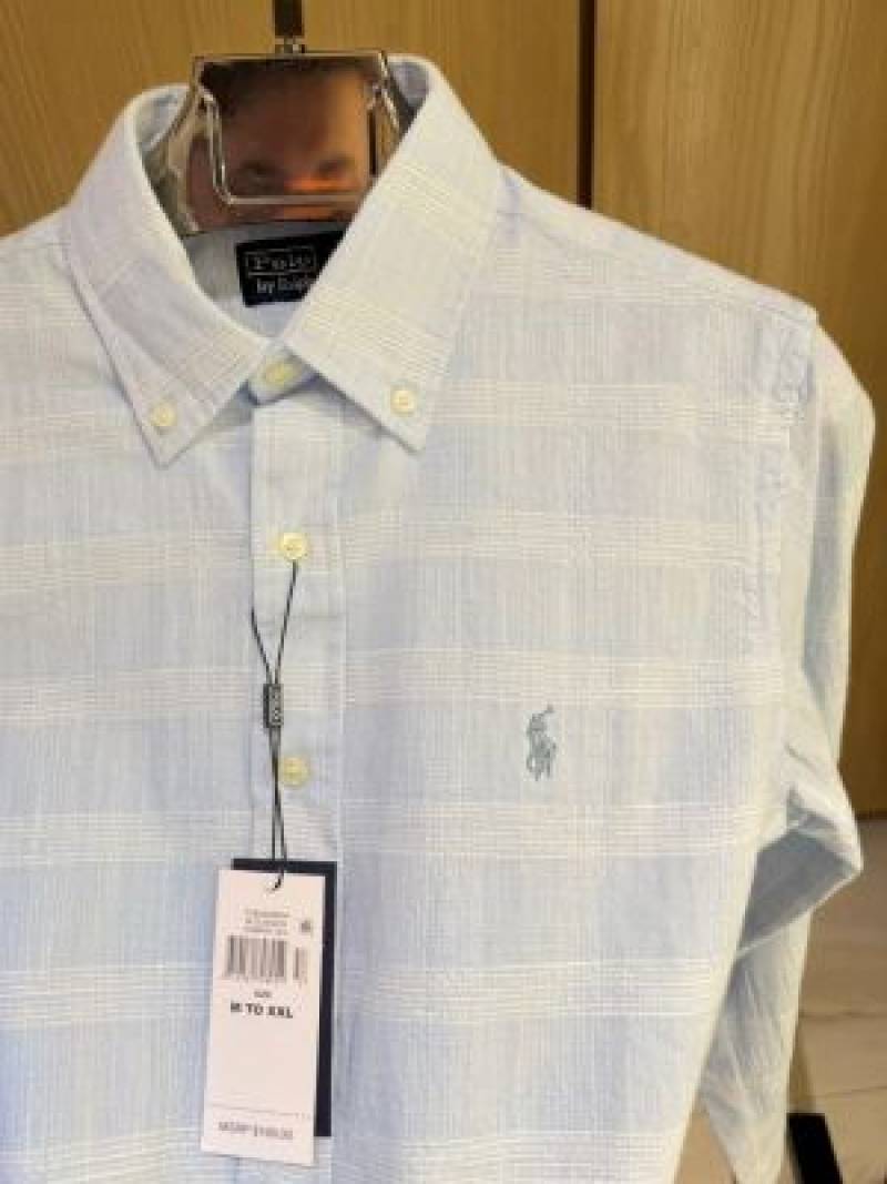 RALP-xH L-AUREN P-OLO IMPORTED STORE ARTICLE SHIRT SKY BLUE
